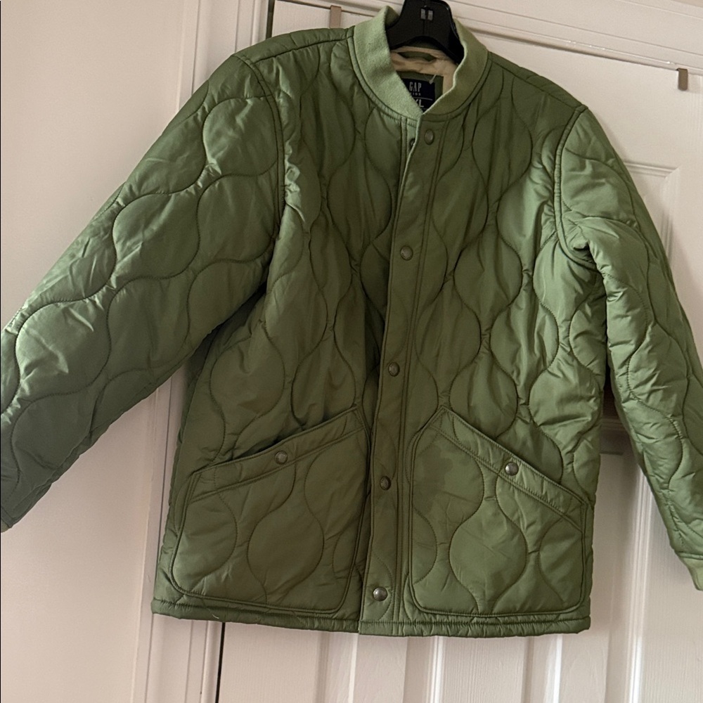 GAP Men's Olive Quilted Jacket